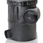 WFF 300 Wasserfilter mit Kunststoff-Deckel und Bodenplatte, WISY